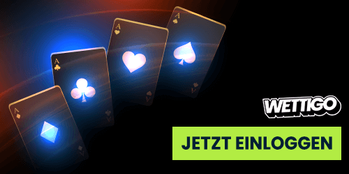 leuchtende spielkarten mit einloggen button